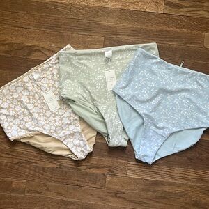 coral reef high waisted swim bottoms